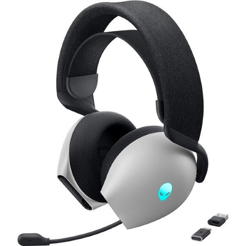 Alienware AW725H, Con cavo e senza cavo, 20 - 40000 Hz, Gaming, 348 g, Auricolare, Nero, Bianco
